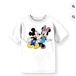 Disney Kids White Mickey and Minnie T-Shirt
